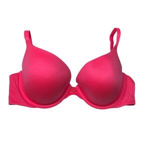 Victoria’s Secret hot pink lined demi bra 34D
